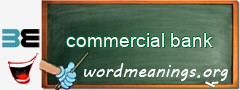 WordMeaning blackboard for commercial bank